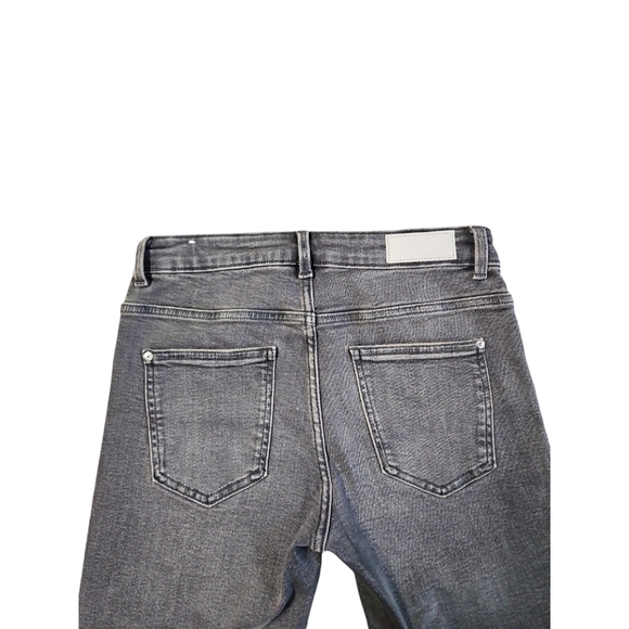 Zara Women's Gray Skinny Denim Jeans Size 6 - Picture 6 of 11